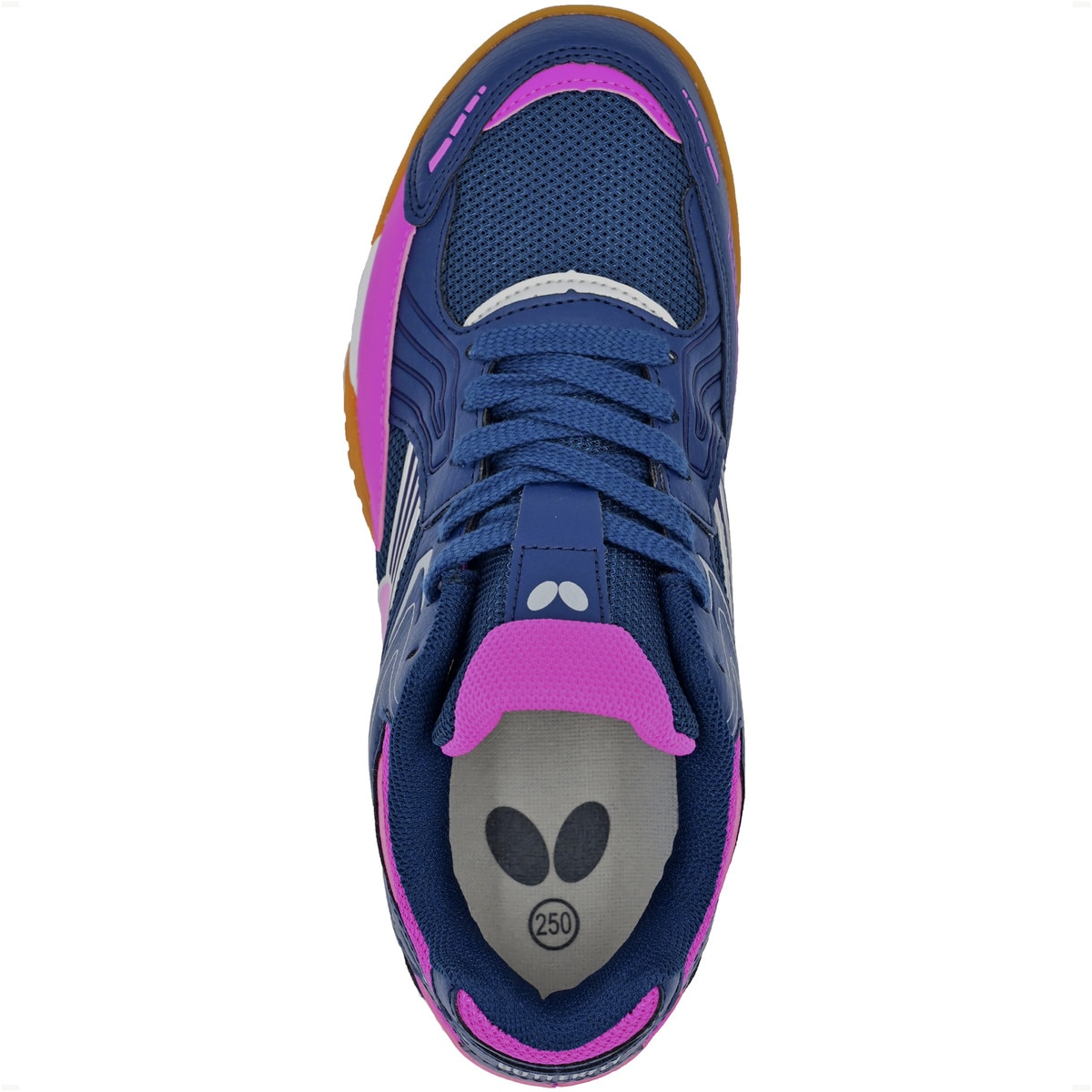 Butterfly Lezoline Reiss Shoes: Top Profile of Navy Shoe